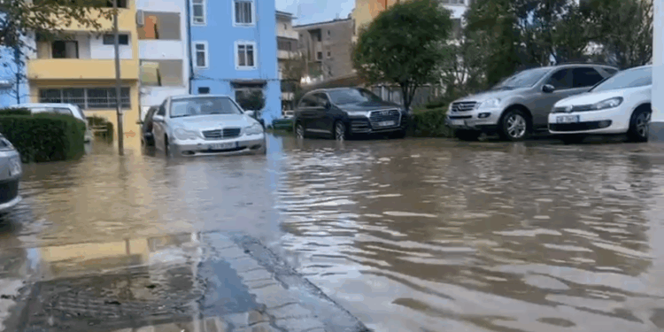 Lagunë e Vainit në Lezhë përfshihet nga përmbytjet