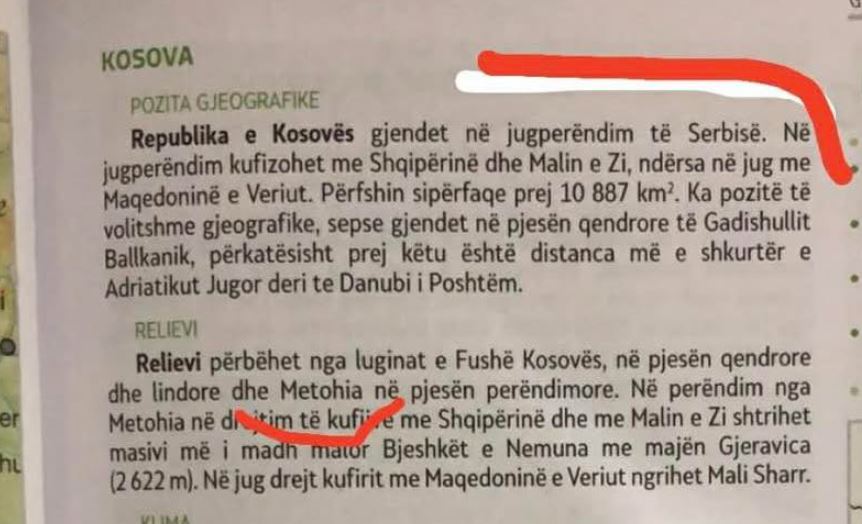 Kosova si ‘Metohi’ në librat e gjeografisë në Maqedoninë e Veriut