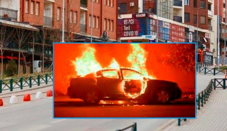 Prishtinë: Një person i dyshuar për ndezje zjarri, pesë vetura të dëmtuara