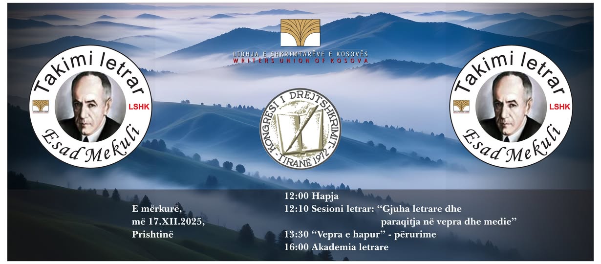 Në Prishtinë mbahet edicioni i 16-të i Takimit Letrar “Esad Mekuli”