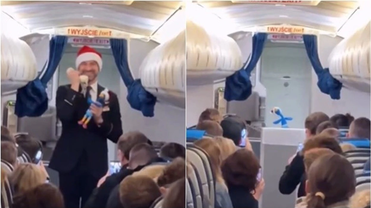 Një aeroplan kthehet në atraksion Krishtlindjesh në rrjetet sociale