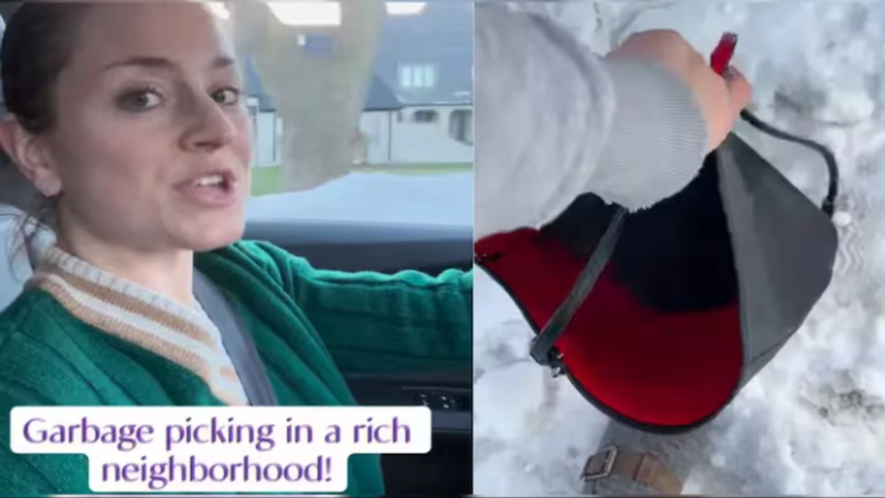 Pamje virale: Çanta Louis Vuitton gjendet në plehra nga një grua