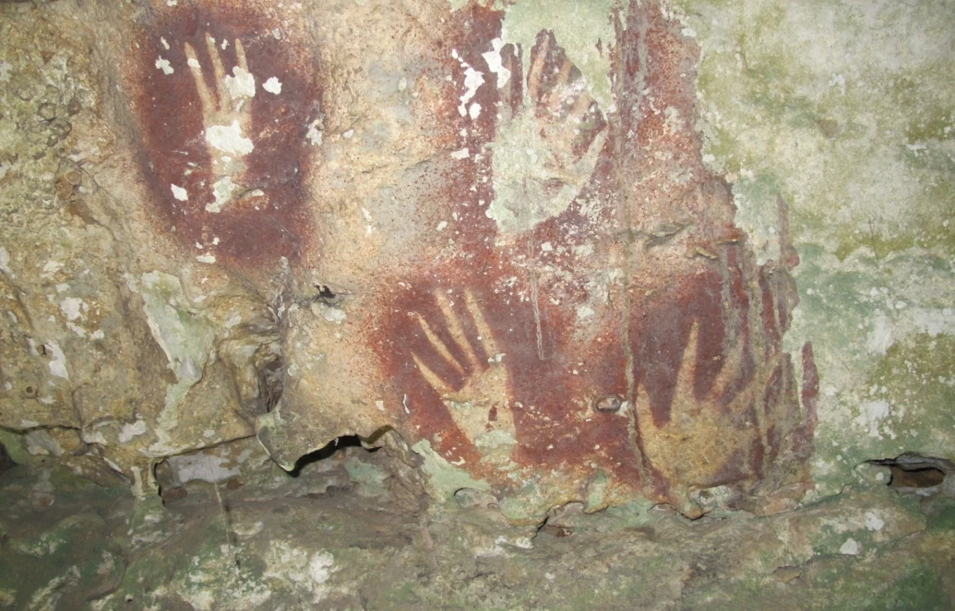 Zbulim historik në Indonezi: gjurmë duarsh që mund të jenë arti më i vjetër shkëmbor në botë