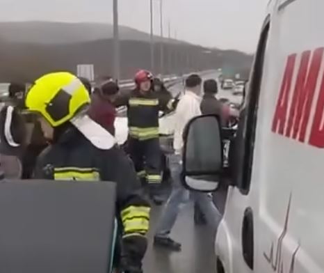 Vdes gruaja që u aksidentua dje në autostradën “Ibrahim Rugova”