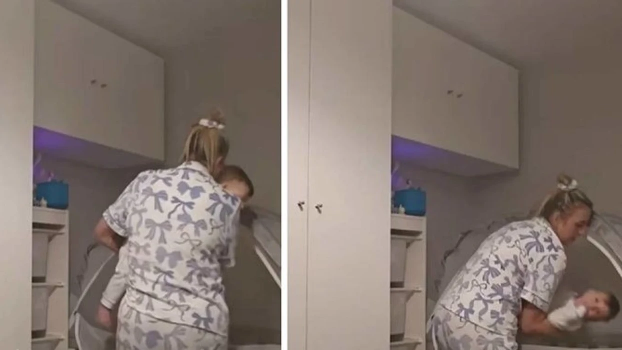 Foshnja arratiset nga krevati, reagimi i nënës bëhet viral